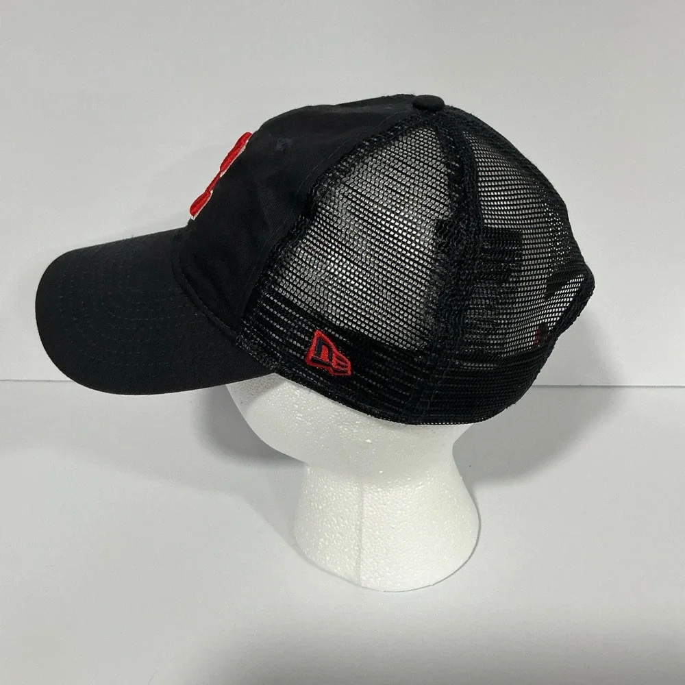 CLEVELAND GUARDIANS New Era Blue Mesh Trucker Hat, MLB Baseball, Women's New Cap